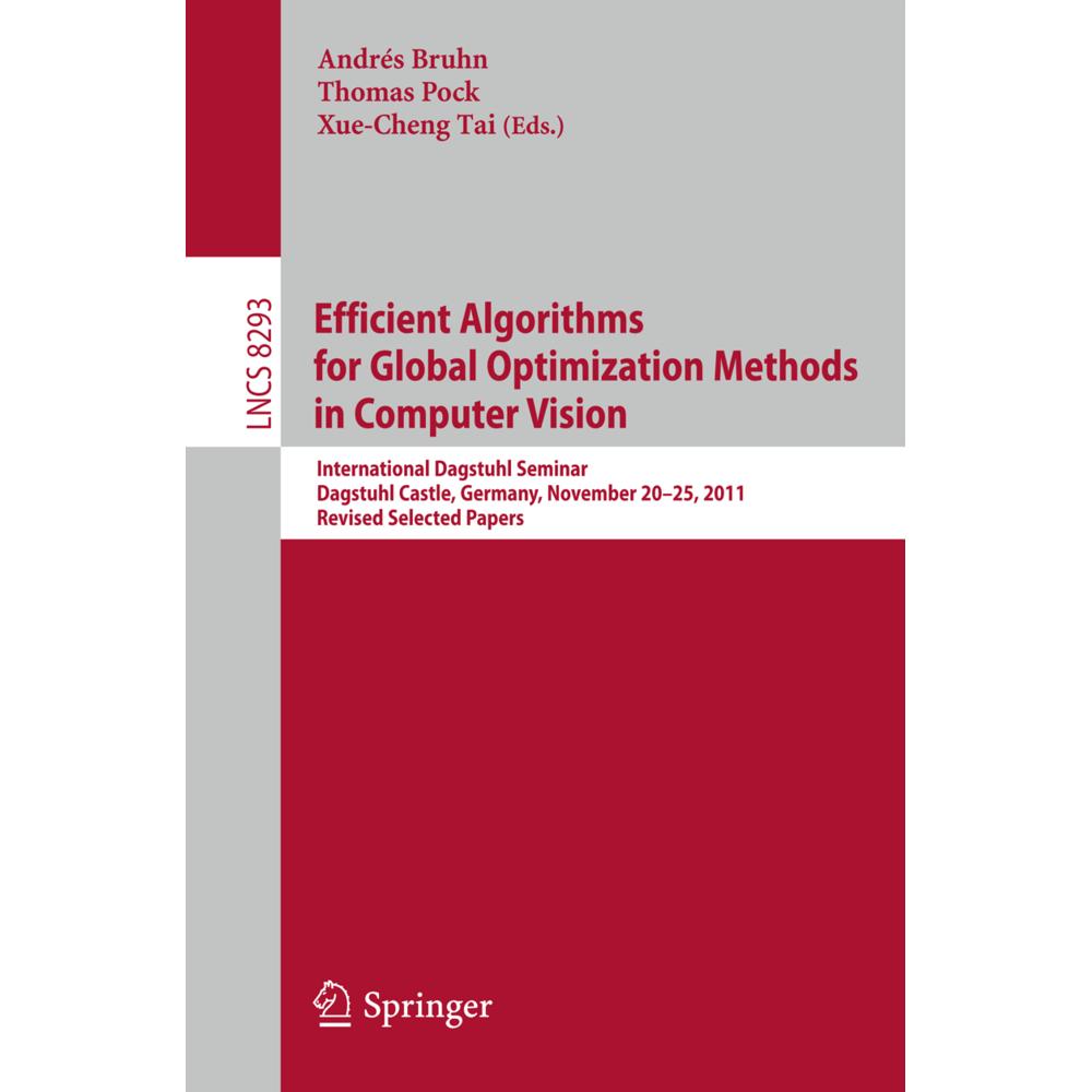 Efficient Algorithms for Global Optimization Methods in Computer Vision, Fachbücher von Xue-Cheng Tai, Andrés Bruhn, Tho...