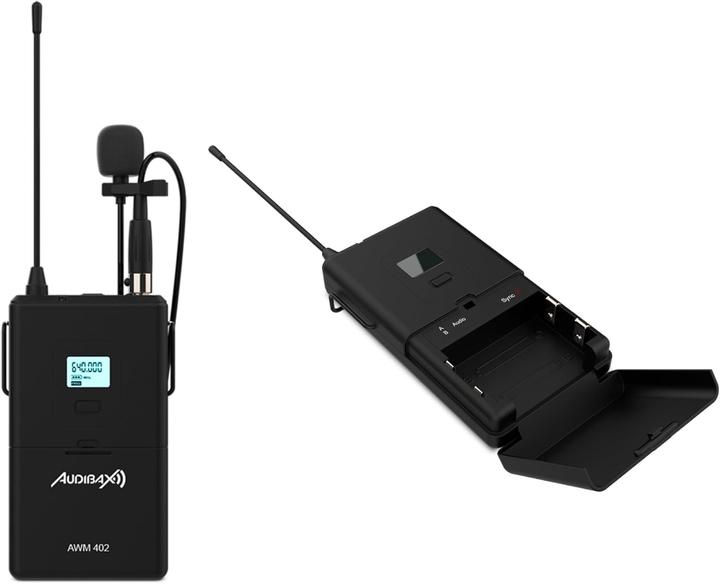 Immagine prodotto Audibax Microfono lavalier wireless 4 canali UHF con connettore mini-XLR