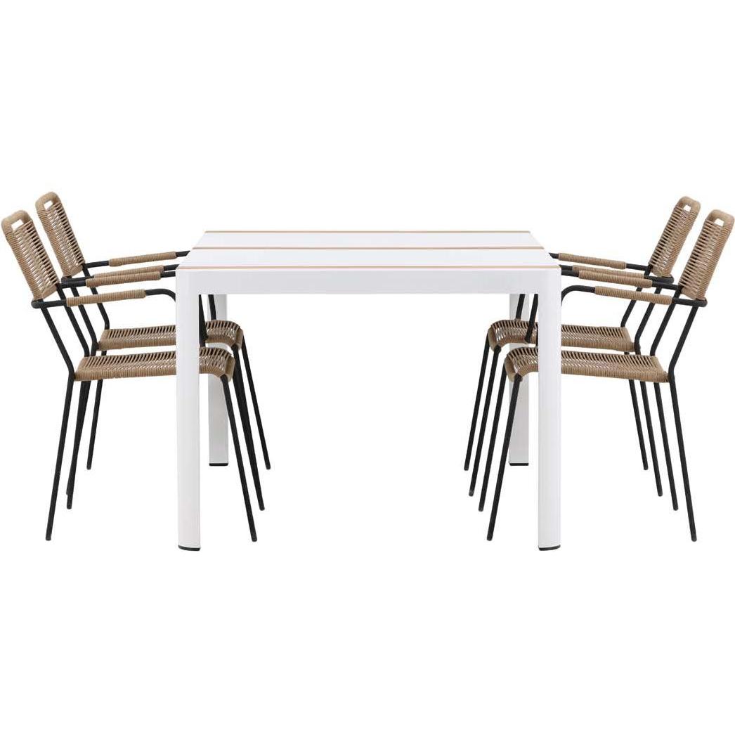 Thumbnail - Ebuy24, Gartentisch + Balkontisch, Gartenset Togo 5-teilig (90 cm)