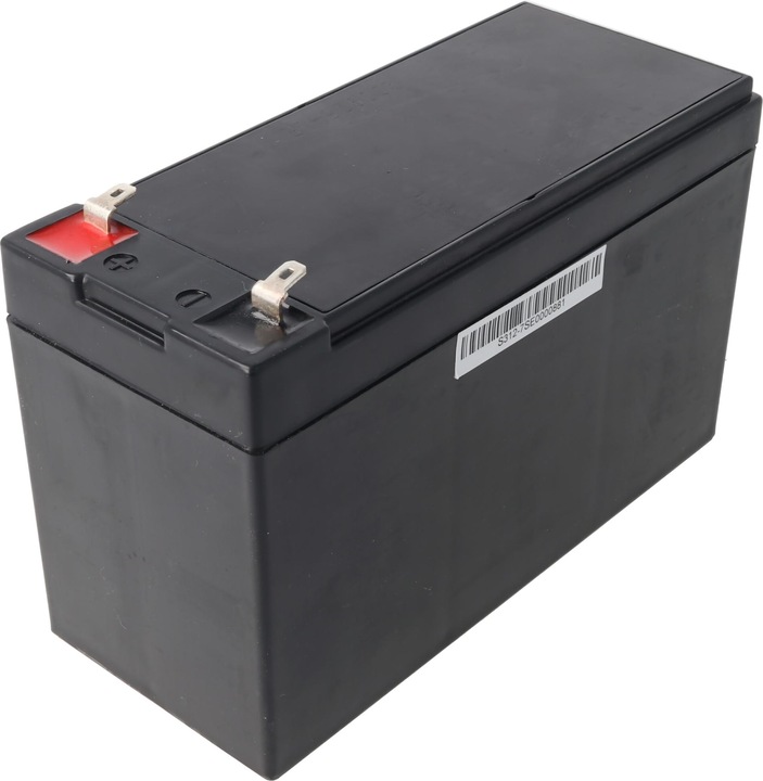 Actual product image Exide Powerfit S312/7 S lead battery, connection 4.8, VDS approval (12 V, 7.20 Ah)