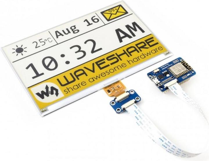 Produktbild WaveShare ESP8266 Universal Raw e-Paper Driver Board WiFi