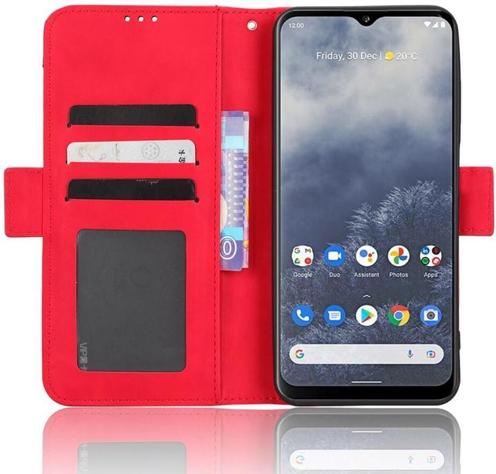 Actual product image Cover-Discount Nokia G60 - Case with many card slots red (Nokia G60)