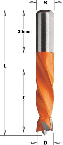 Productafbeelding CMT 306.080.11 Dübelbohrer HM 8 x 8 x 55,5 mm Rechts (8 millimeter)