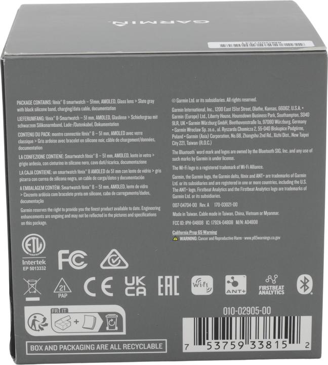 Immagine prodotto Garmin fenix 8 (51 mm)