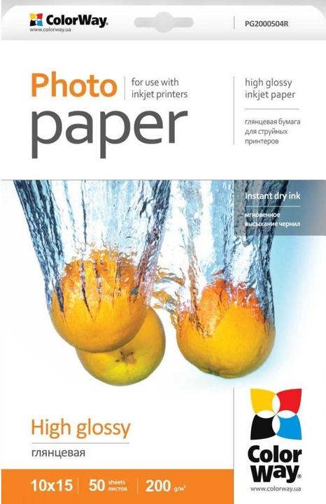 Produktbild Colorway High Glossy (200 g/m², 10 x 15 cm, 50 Stk.)