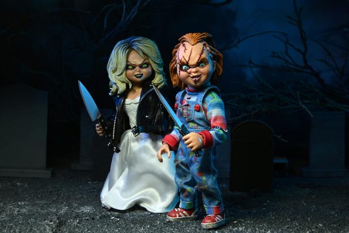 Actual product image Neca AF Bride of Chucky 2 Pack Chucky & Tiffany