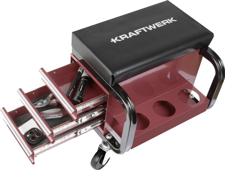 Actual product image Kraftwerk Workshop mobile seat (incl. drawers & shelf) (400 cm)