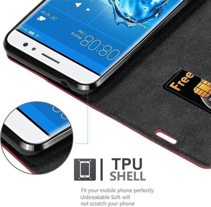 Actual product image Cadorabo Book Invisible Magnet Cover (Huawei Nova Plus)