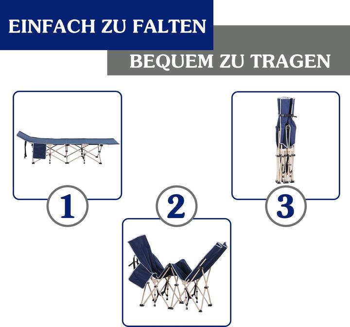 Produktbild Outsunny Feldbett mit Aufbewahrungstasche
