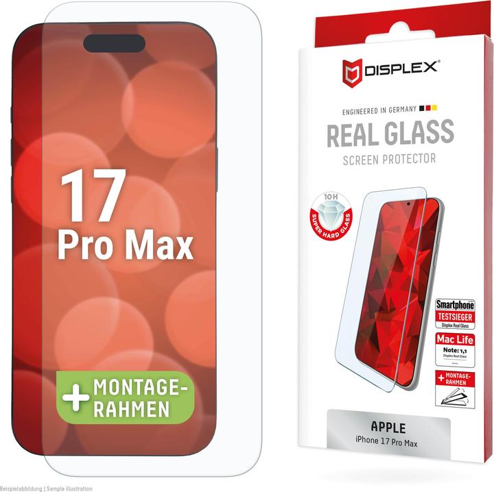 Displex Real Glass (1 Stück, Apple iPhone 17 Pro Max)