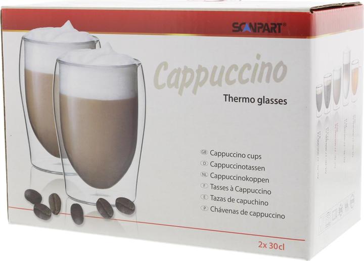 Productafbeelding Scanpart 2790000076 Thermo glas Cappuchino 300 ml 2 stuks (300 ml, 2x)