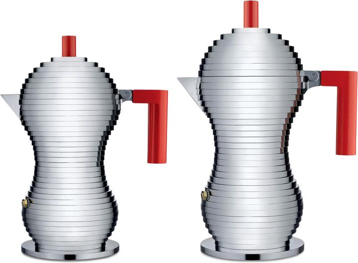 Alessi Espresso Maker PULCINA Platinum (6 T.)