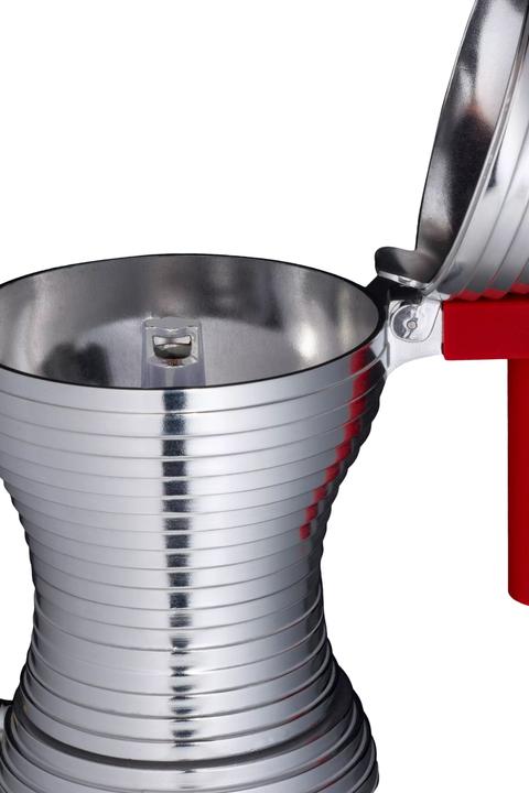 Actual product image Alessi Espresso Maker PULCINA Platinum (6 T.)