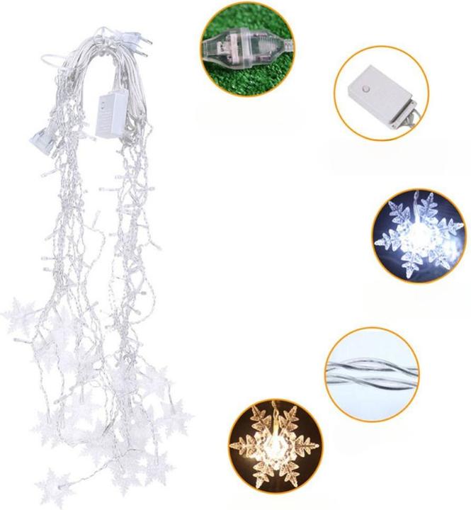 Produktbild Cover-Discount Schneeflocken Vorhang (3.50 m)