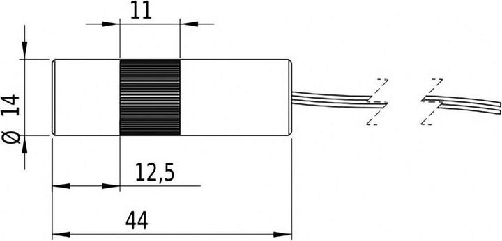 Actual product image Picotronic Laser module line red 5 mW LC650-5-3-F 14x45
