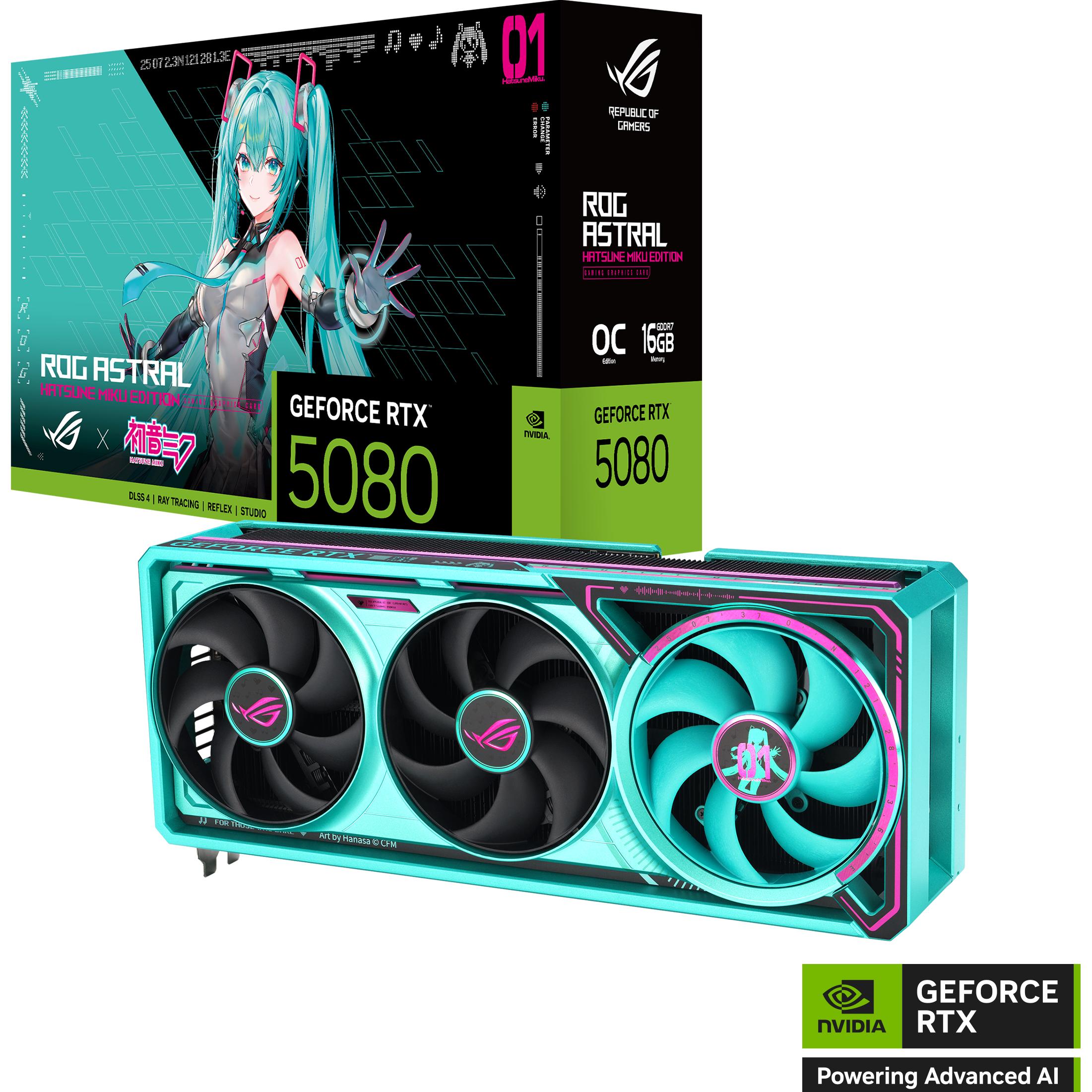 ASUS ROG Astral GeForce RTX 5080 Hatsune Miku Edition (16 GB), Grafikkarte