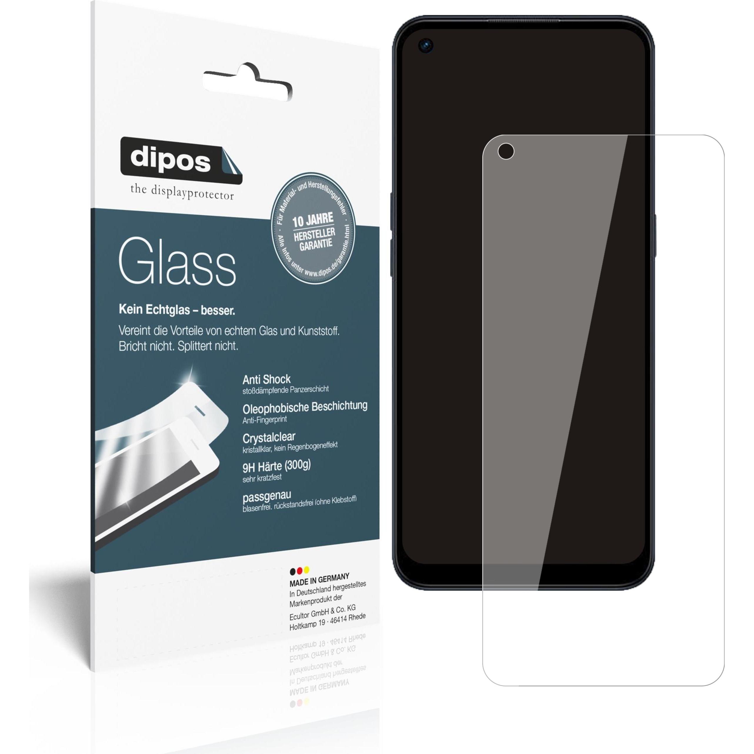 Dipos Displayschutz Anti-Shock (2 Stück, Oppo A53 5G), Smartphone Schutzfolie, Transparent