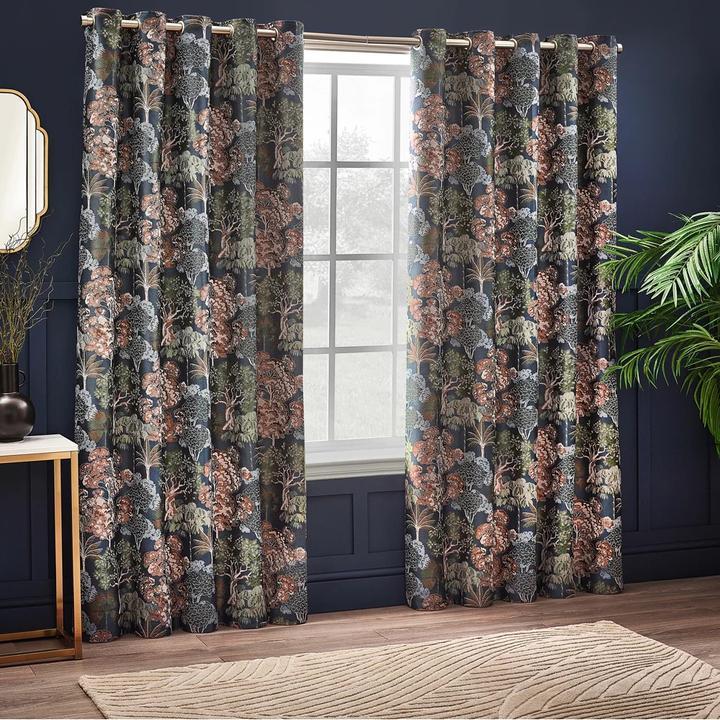 Immagine prodotto Wylder Woodlands Jacquard Floreale Tende con Occhielli (229 x 183 cm)