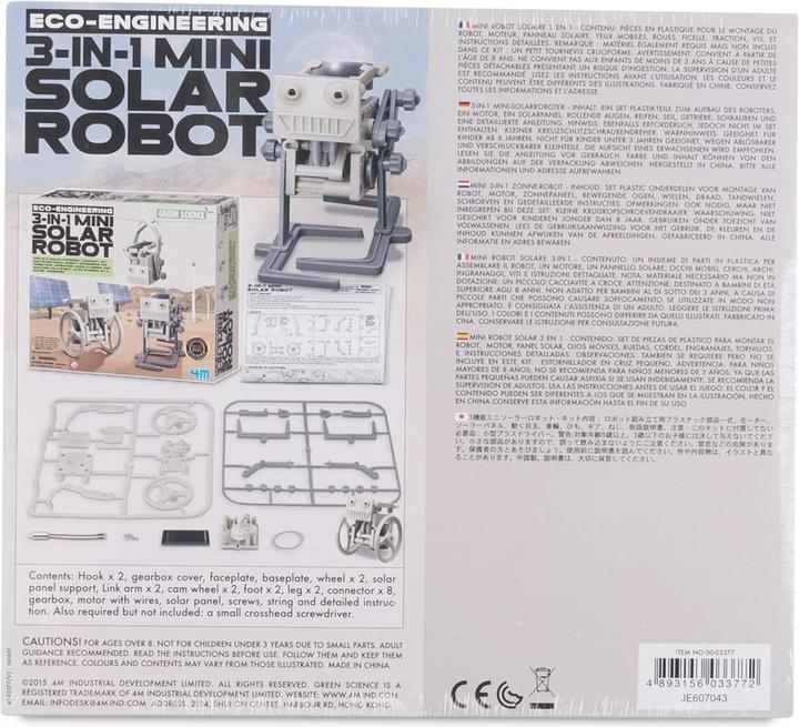 Produktbild 4M Lernspiel 3-in-1 mini-Solarroboter