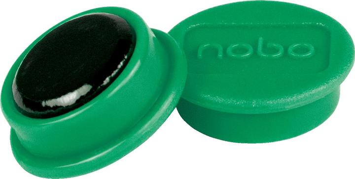 Actual product image Nobo Magnet round 13mm 1915289 green 10 pieces (10 x)