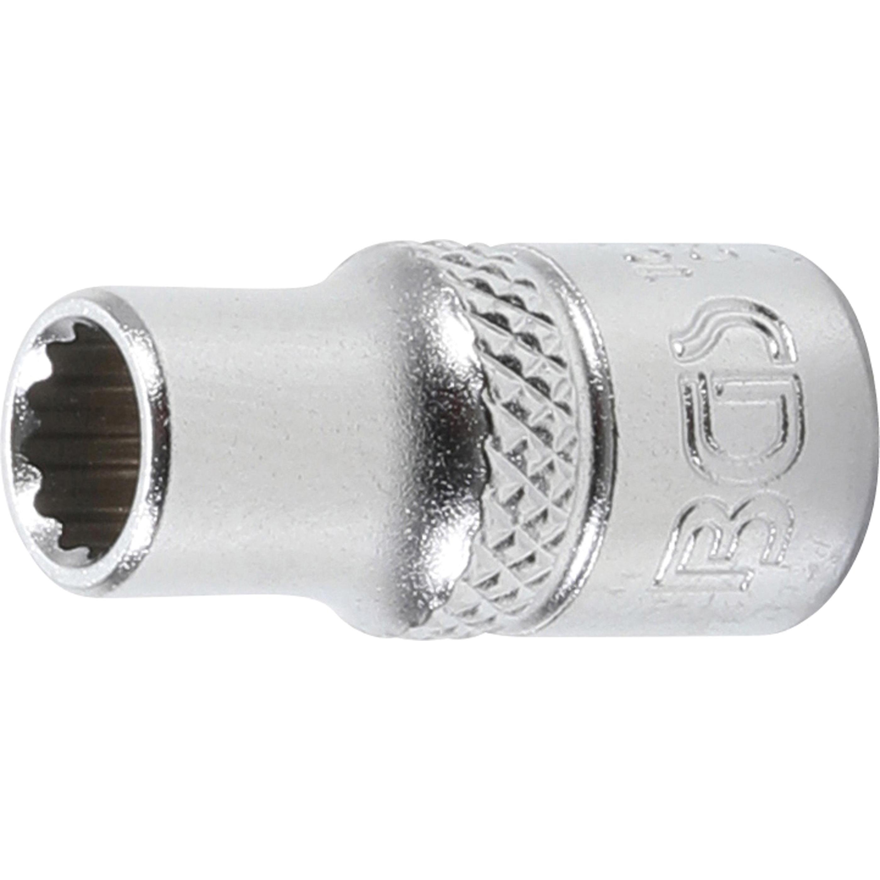 BGS, Steckschlüssel + Stecknuss, Steckschlüssel-Einsatz Zwölfkant Antrieb Innenvierkant 6,3 mm (1/4") SW 6 mm (6 mm)