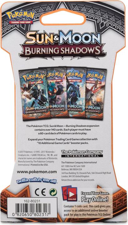 Produktbild Pokémon Burning Shadows (Englisch, Sleeved Booster Pack)