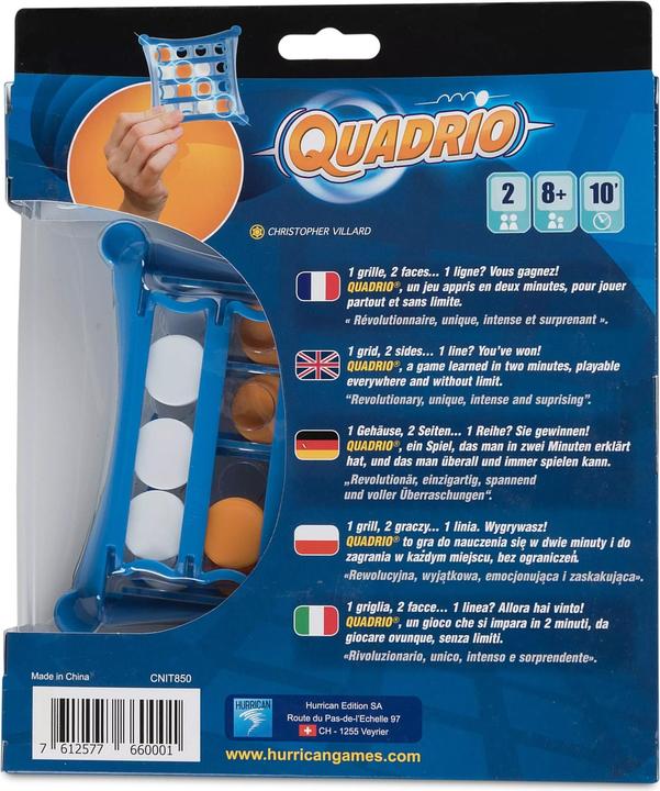 Produktbild Swissgames-Spiele Gesellschaftsspiel Quadrio (Englisch, 2 Spieler)
