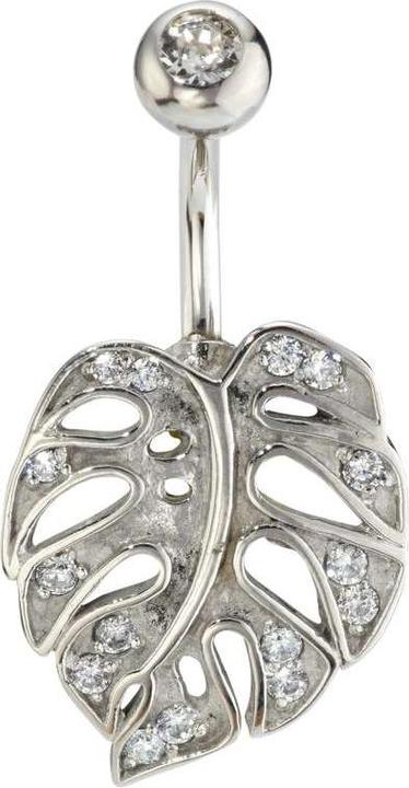 Image du produit Bijouteria Piercing nombril (Cristallin, Acier chirurgical 316L)