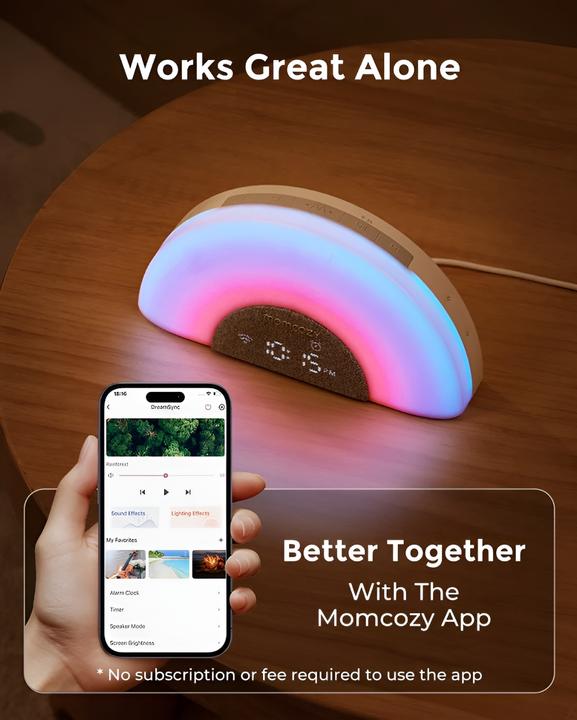 Actual product image Momcozy Rainbow White Noise Machine