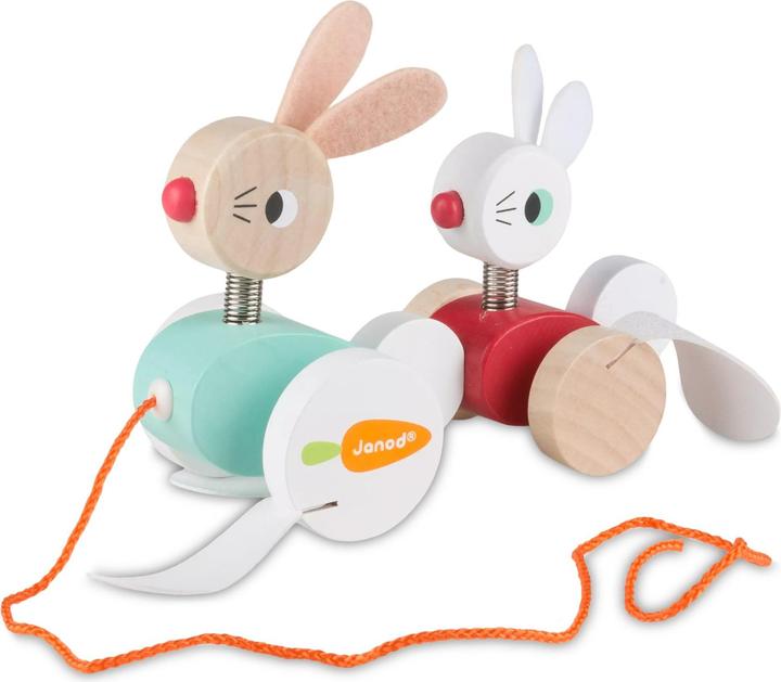 Actual product image Janod Pull-along bunny family