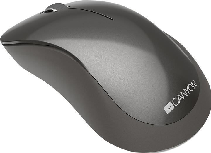 Actual product image Canyon MW-911 Wireless Optical Mouse, 3 Buttons, Pixart 3065 Optical Sensor, Dark Gray (Wireless)