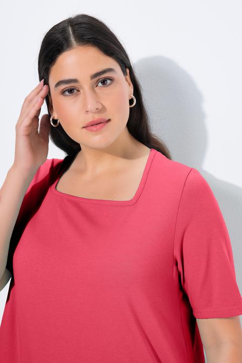 Actual product image Ulla Popken Essential Square Neck Stretch Tee (50, 52)