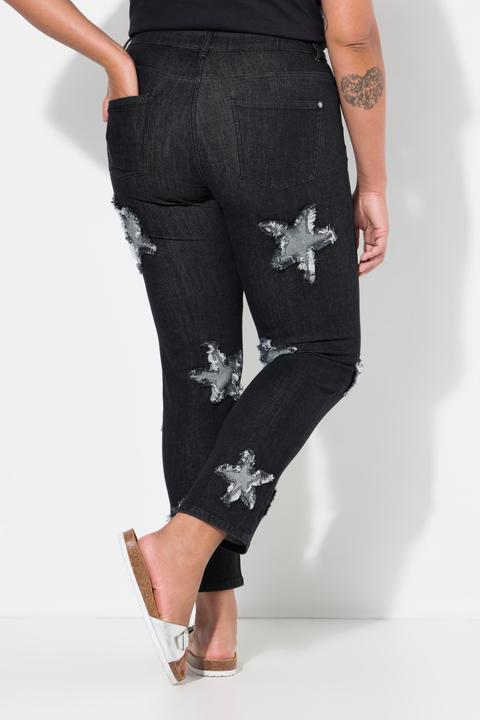Produktbild Angel of Style Jeans, Straight Fit, Sterne, 5-Pocket (44)