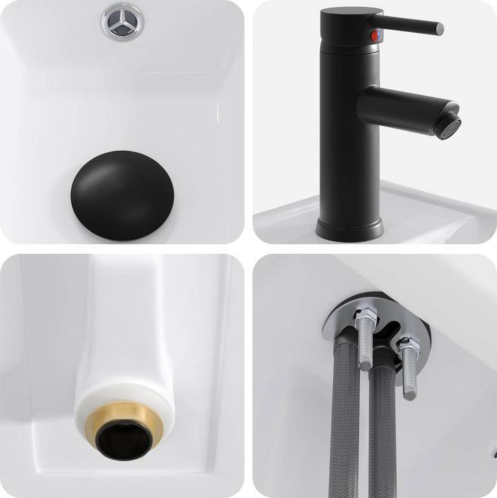 Actual product image vidaXL Badezimmerwaschbecken (225 mm, 405 mm)