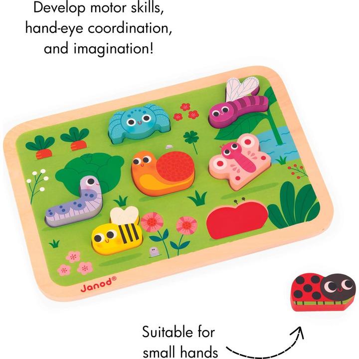 Image du produit Janod Chunky Puzzle Le Jardin (7 pièces)
