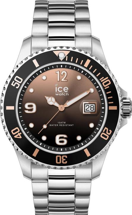 Actual product image ICE Watch Ice Steel Silver Black (Analogue wristwatch, 40 mm)