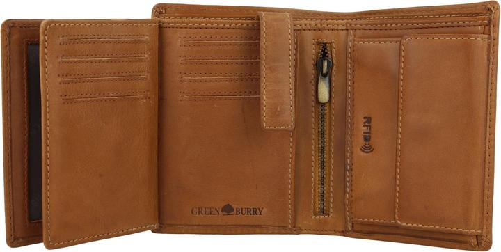 Immagine prodotto Greenburry Portafoglio Tornado con protezione RFID in pelle 10 cm