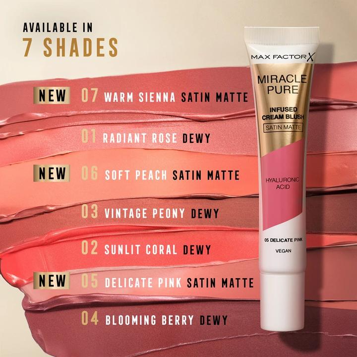 Immagine prodotto Max Factor Miracle Pure Infused Cream Blush (02 Corallo illuminato dal sole)