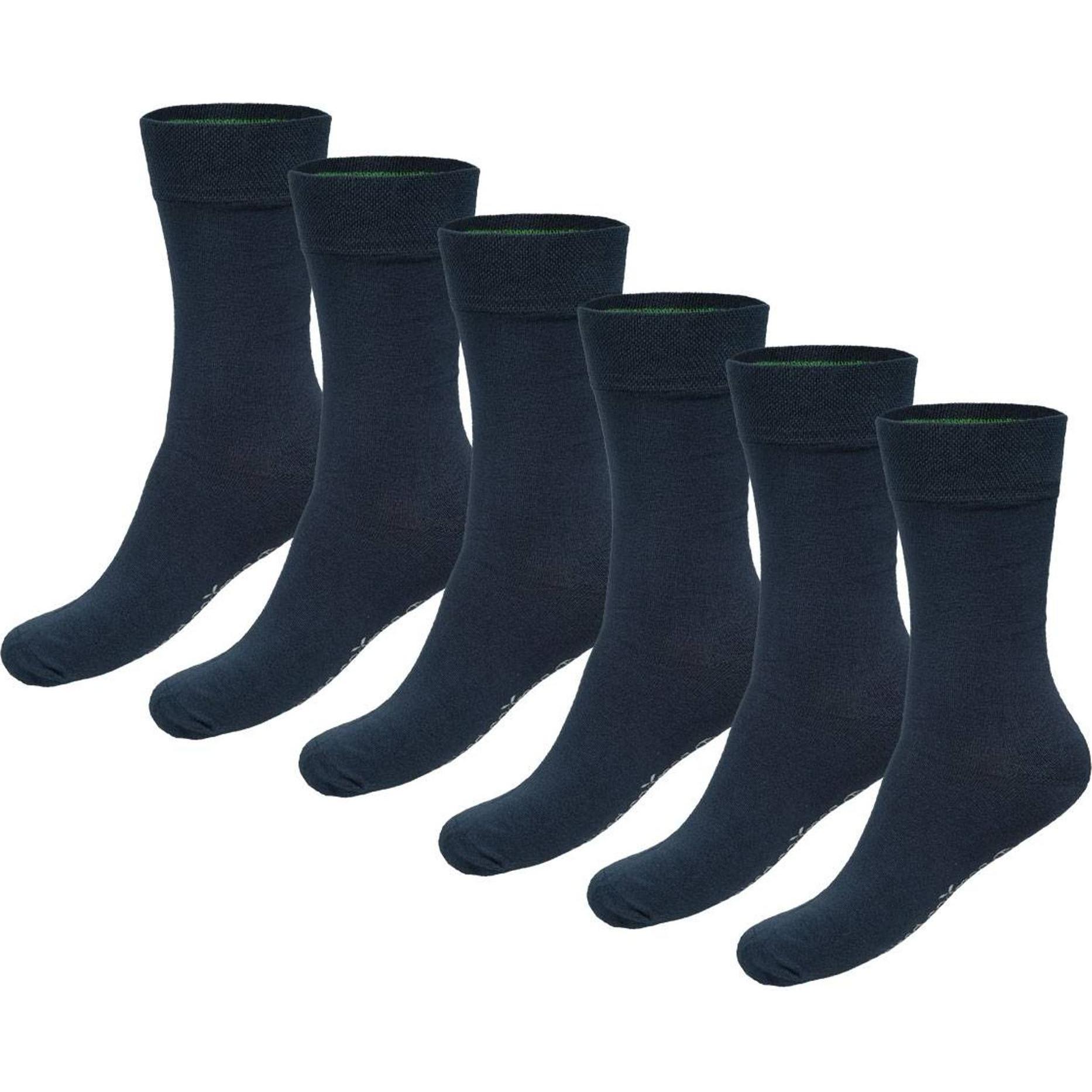 Bamboo Basics, Unisex, Socken, Socken Casual Stretch, Blau, (6er Pack, 35 - 40)