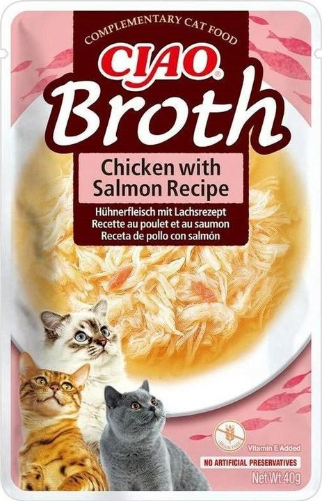 Inaba CHURU - Chicken Broth With Chicken & Salmon 40G - (798.5256) (Adult, 1 Stk., 40 g)