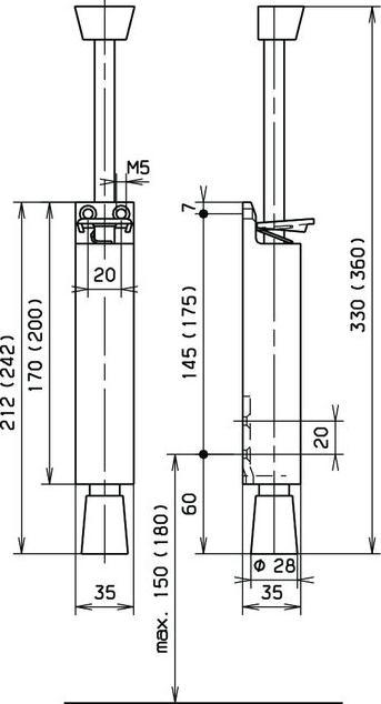 Actual product image Kws Spare buffer for doorstay 1026, 1032, 1033, 1044, 1048 (1 pcs.)
