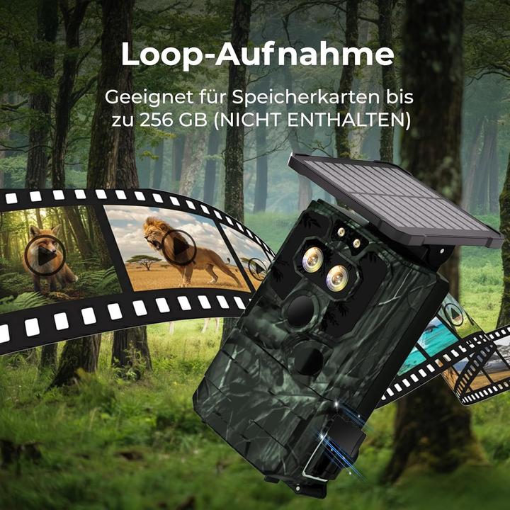 Produktbild Voopeak Duale Objektiv Solar Wildkamera 4K