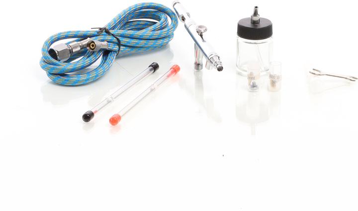 Produktbild Wiltec Airbrushpistole Spritzpistole Druckluft Typ 182K 0,3 0,5 0,8 mm Düsen Double