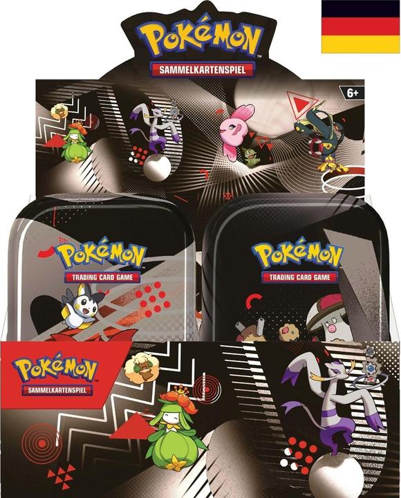 Actual product image Pokémon KP10.5 Schwarze Blitze & Weisse Flammen Mini Tin Display DE (Booster Pack)