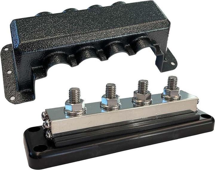 Actual product image Victron Energy Busbar 600A 4P M10 + cover