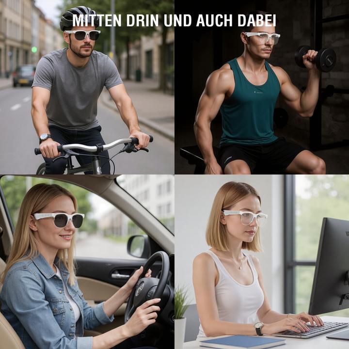 Produktbild 4smarts Wireless SoundGlasses Sport 2 (Keine Geräuschunterdrückung, 6 h, Kabellos)