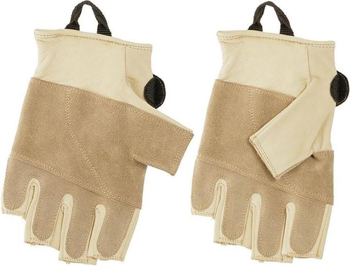Actual product image Singing Rock Leather gloves without fingertips Grippy 3/4 (9)