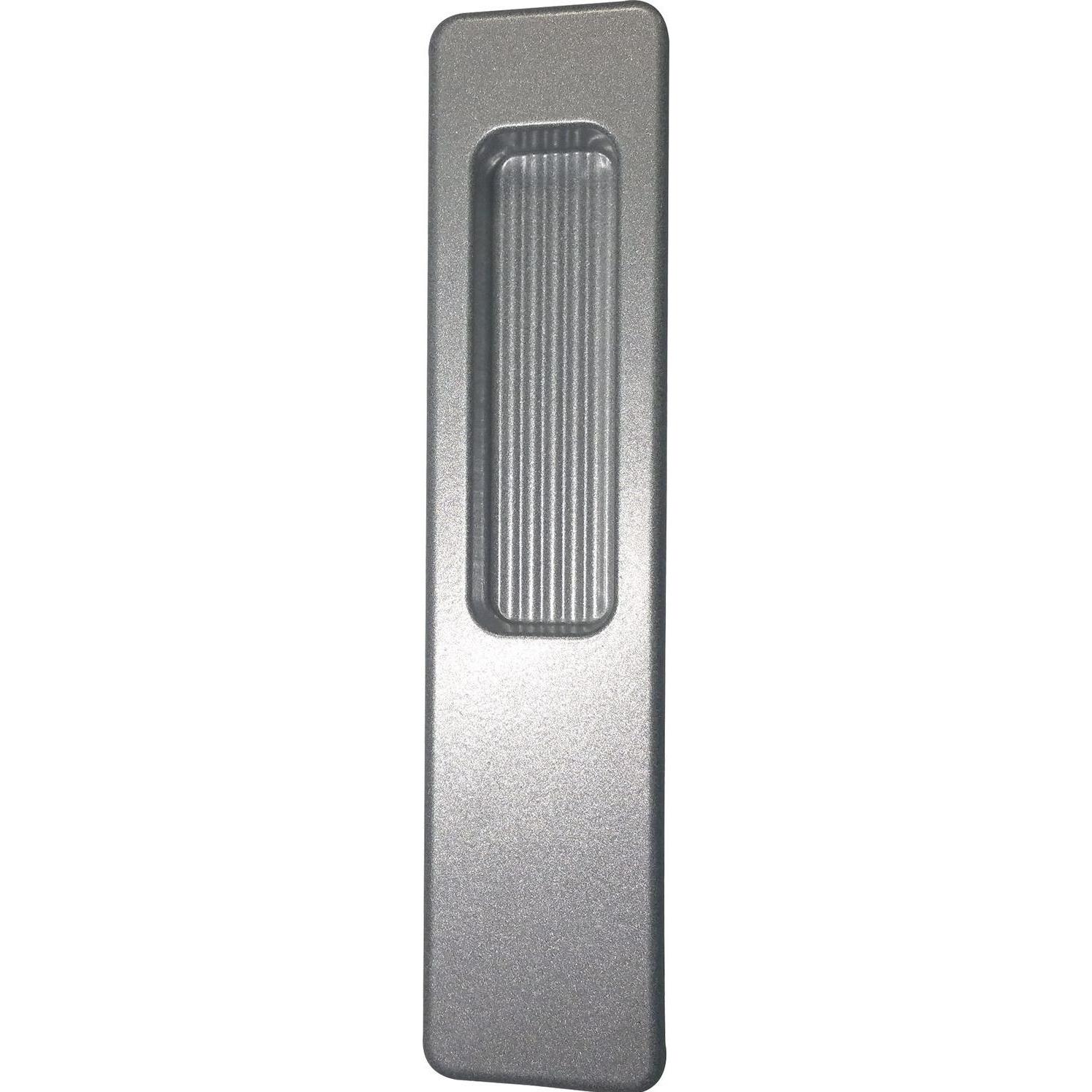 Hautau, Türbeschlag + Scharnier, ATRIUM HS Griffmuschel aussen, Aluminium Edelstahl-Effekt