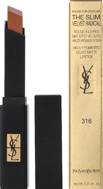 Actual product image Yves Saint Laurent The Slim Velvet Radical 316 (No. 316 - Vibe in Amber)