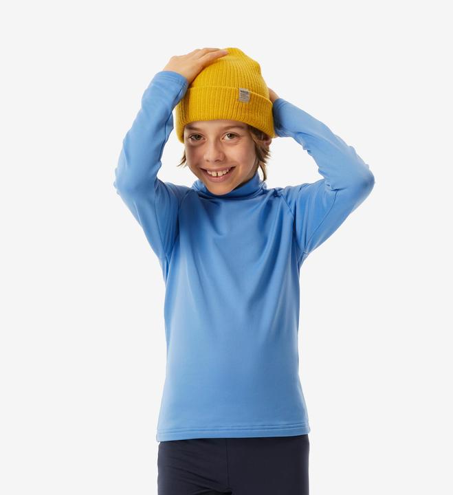 Actual product image Wedze Ski underwear functional shirt children high collar - BL 500 blue (116)